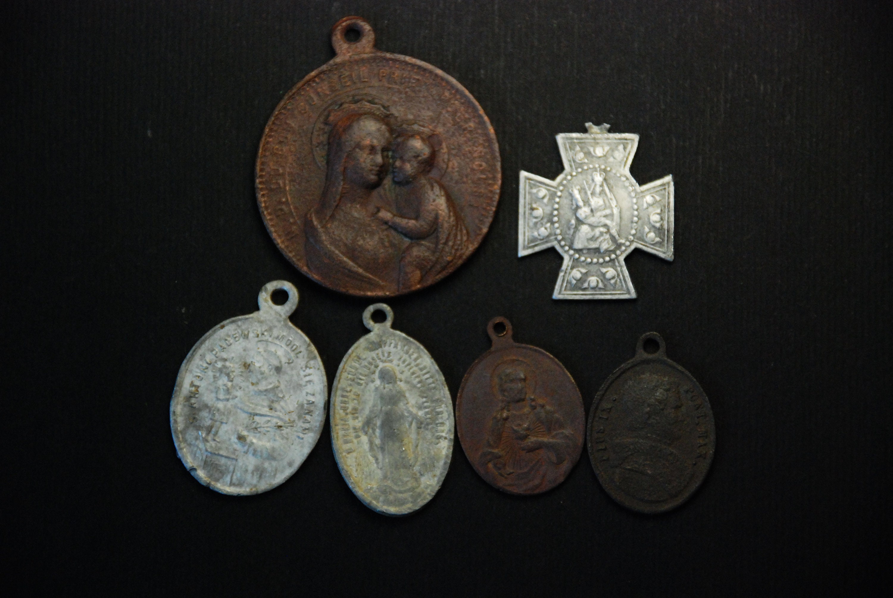 Ancient Bronze Religious Medallion Catholic church medallion Etsy