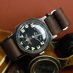 vintage watch Shturmanskie. Mens watch, USSR watch, watches for men, military watch, army watch, gift for men, black watch