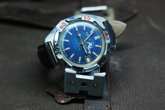 Watch Vostok "diver 20atm " Military+ stainless steel Mechanical watch gift for him 17 jewels