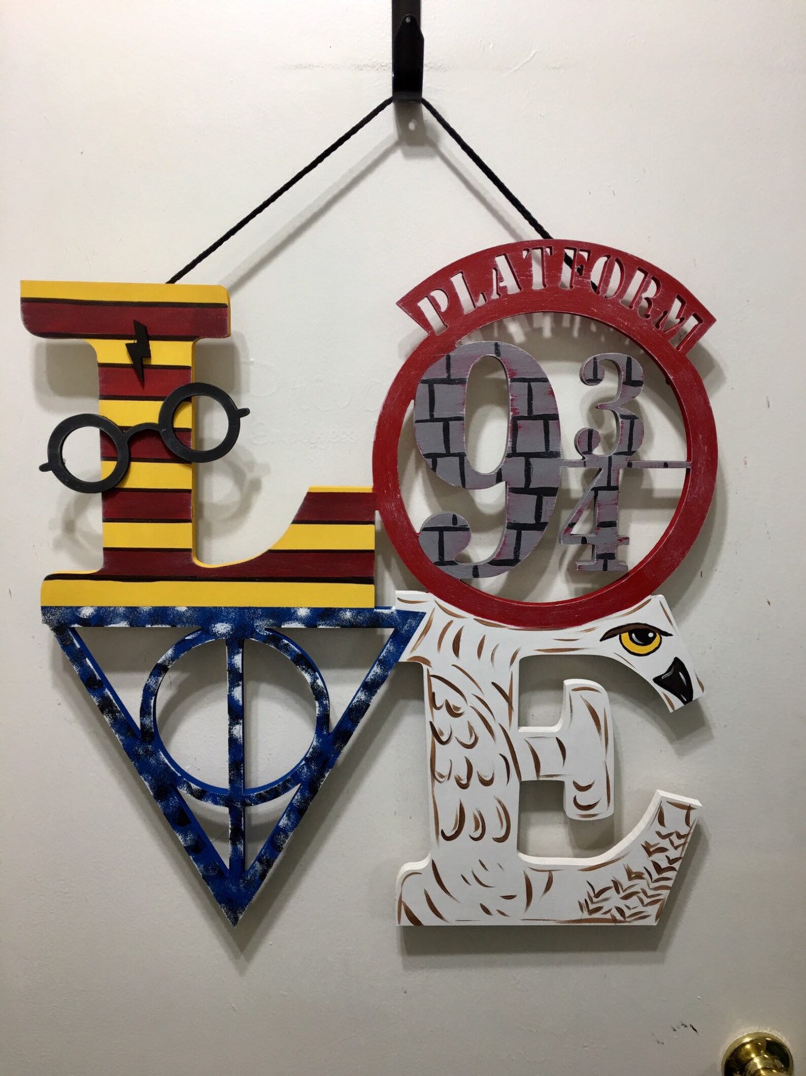 Harry Potter Inspired Door Hanger Harry Potter Wall Art | Etsy