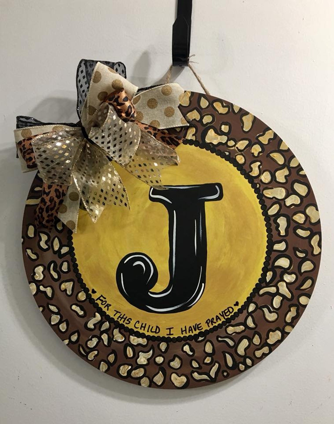 Cheetah Door Hanger Animal Print Hospital Door Hanger Etsy