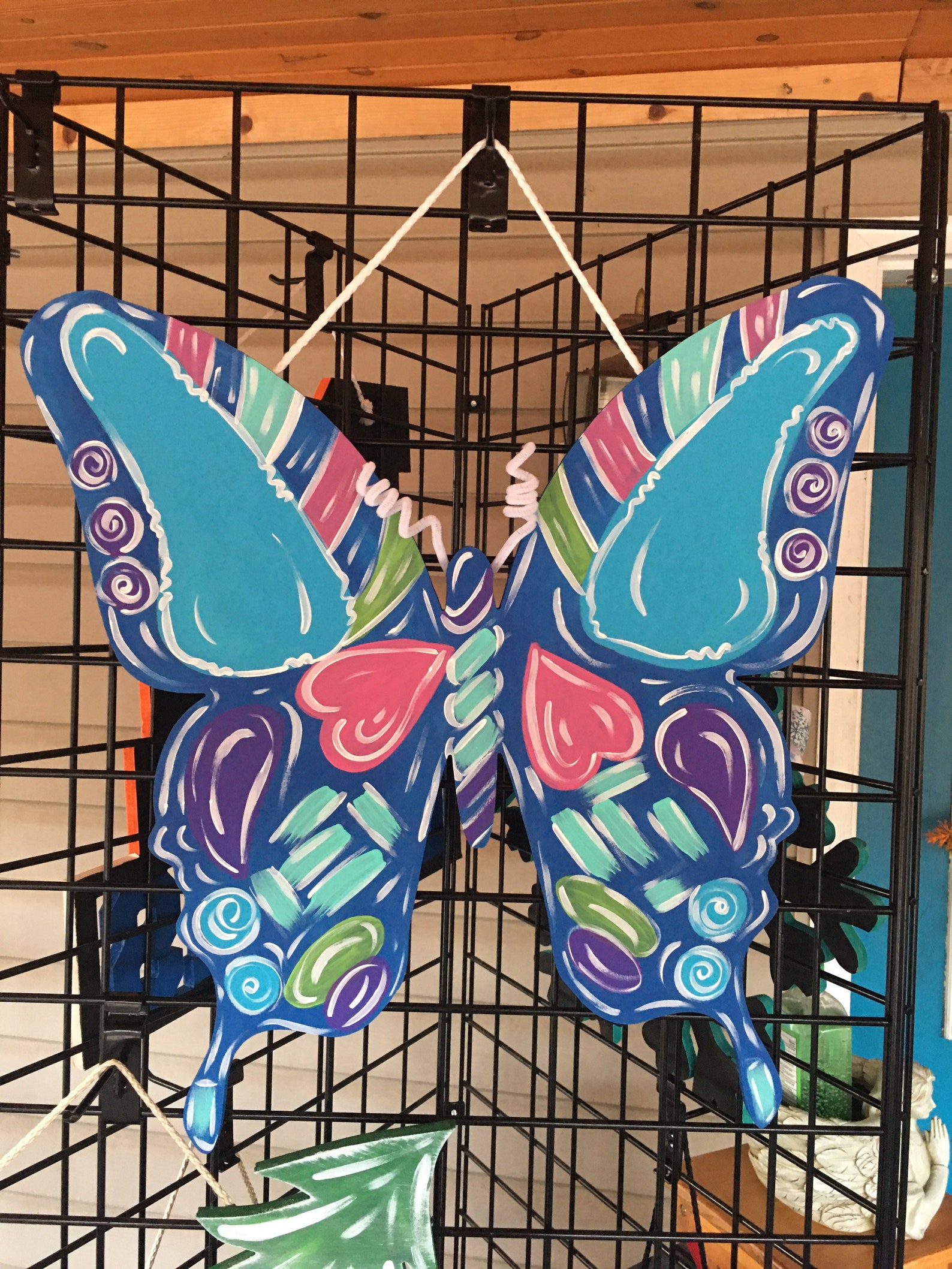 Butterfly Door Hanger Spring Decor Summer Decor Home Decor Etsy