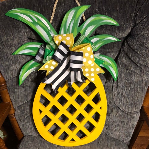 Pineapple Wall Plaque Etsy