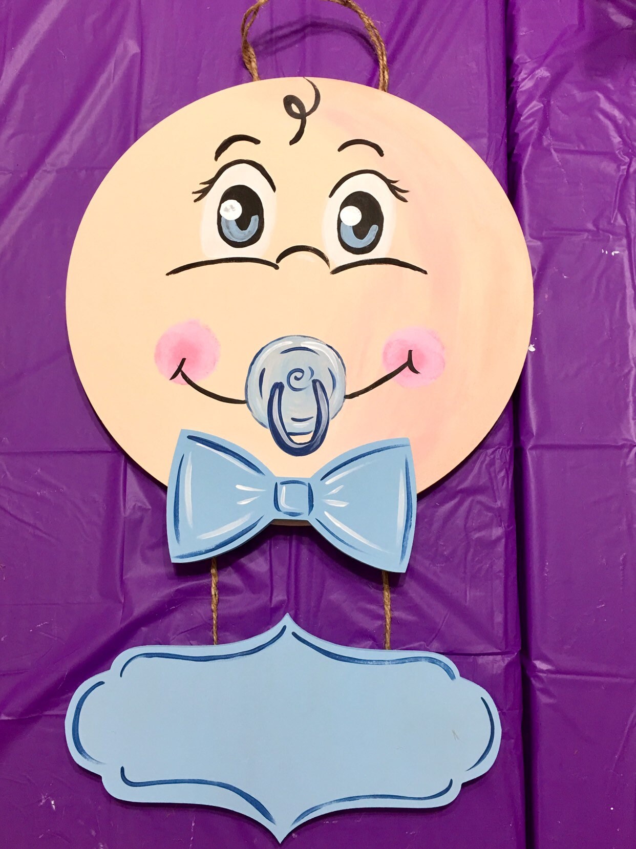 Baby Boy Door Hanger Hospital Door Hanger Nursery Decor Etsy