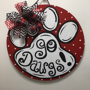 Sports Door Hanger or Table Decor, Home Decor, Wreath, Sports Decor, Sports Wall Art, Team Decor, Mascots, Athletics
