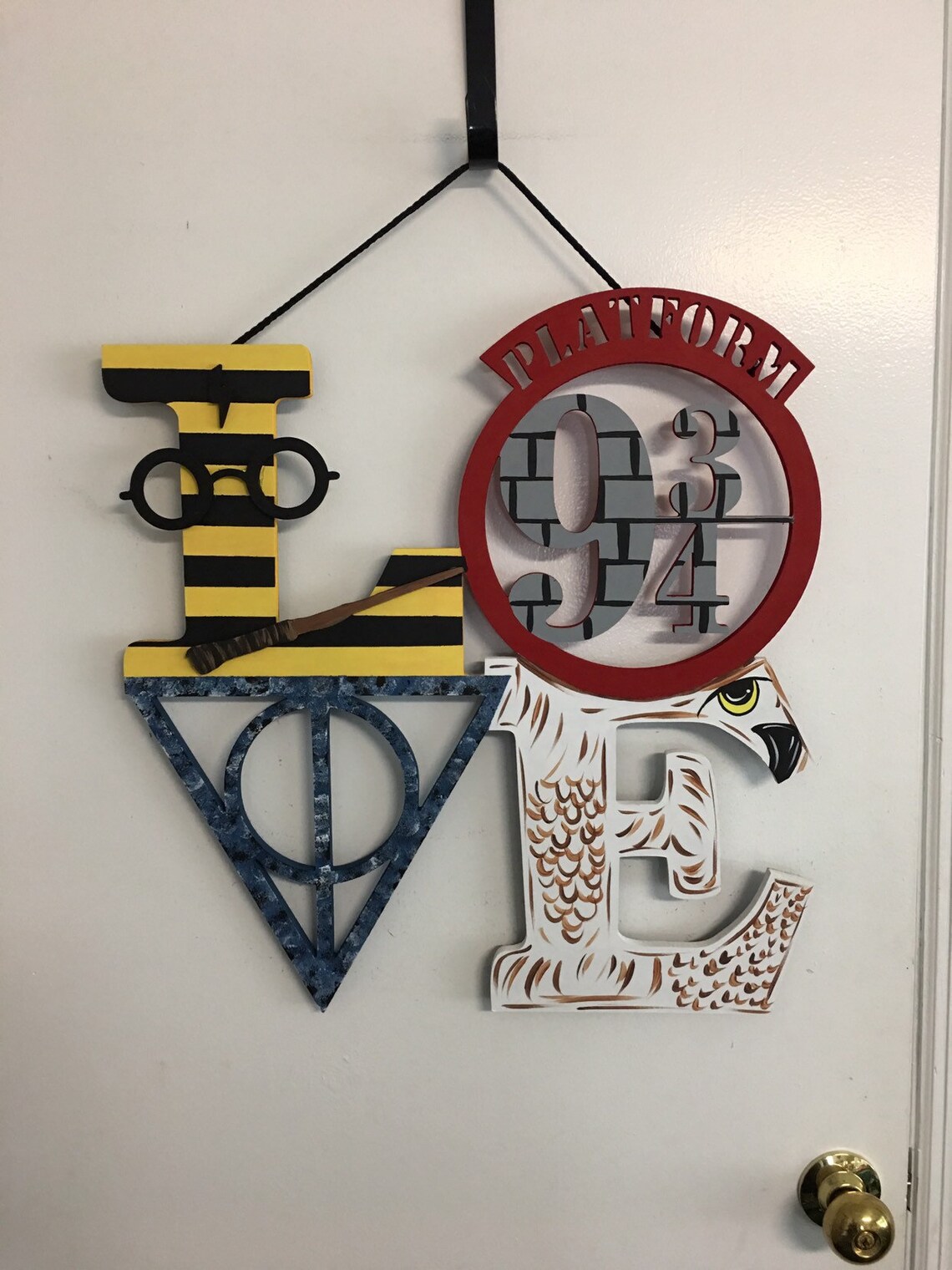 Harry Potter Inspired Door Hanger Harry Potter Wall Art | Etsy