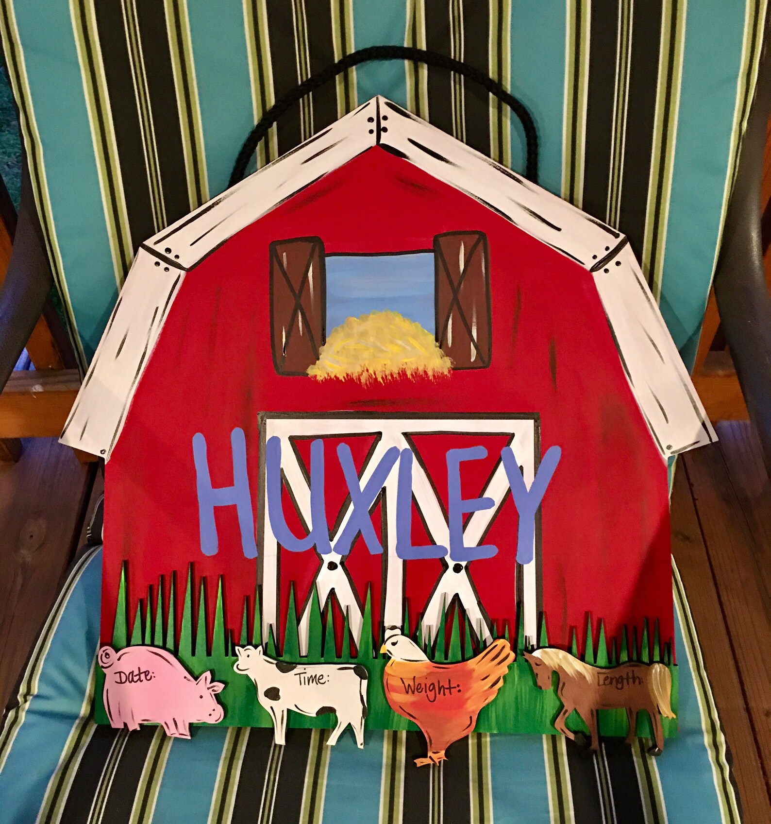 Farm Baby Door Hanger Hospital Door Hanger Nursery Decor Etsy