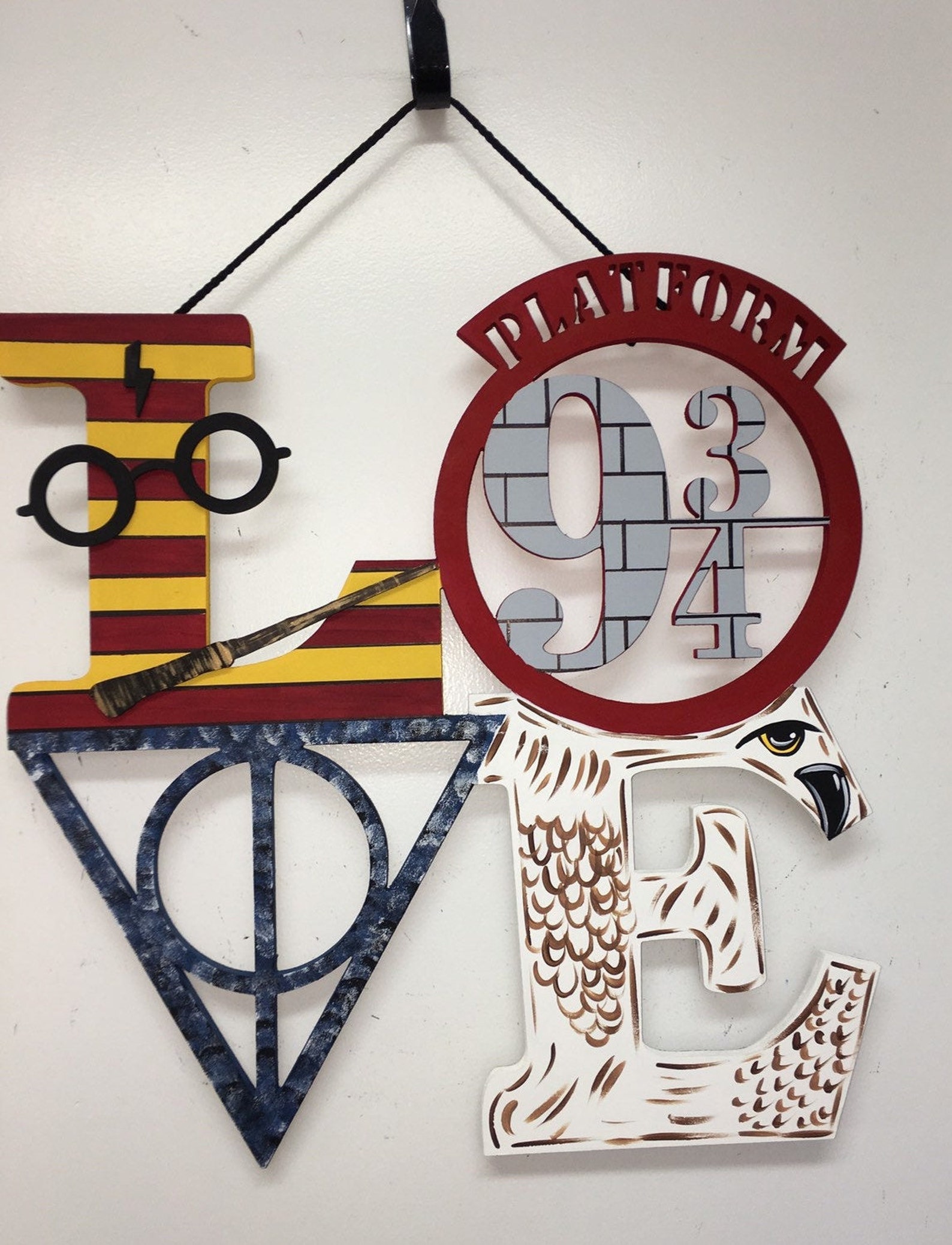 Harry Potter Inspired Door Hanger Harry Potter Wall Art | Etsy