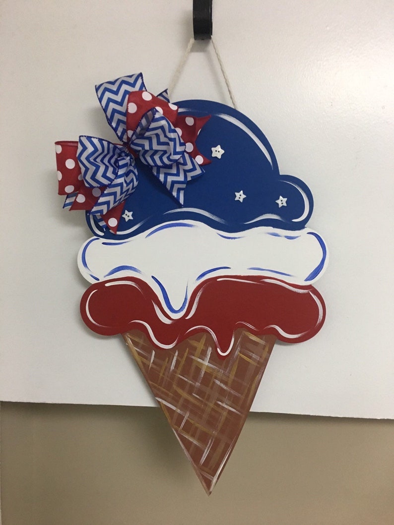 Ice Cream Door Hanger Spring Decor Summer Decor Home Decor - Etsy