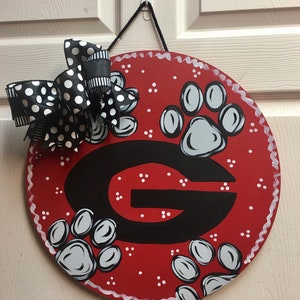 Sports Door Hanger or Table Decor, Home Decor, Wreath, Sports Decor, Bulldogs, Sports Wall Art, Athletics