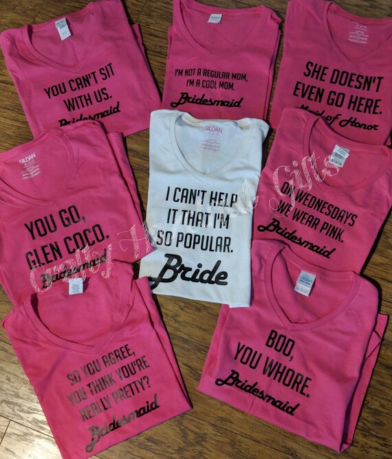 bridesmaid custom shirts