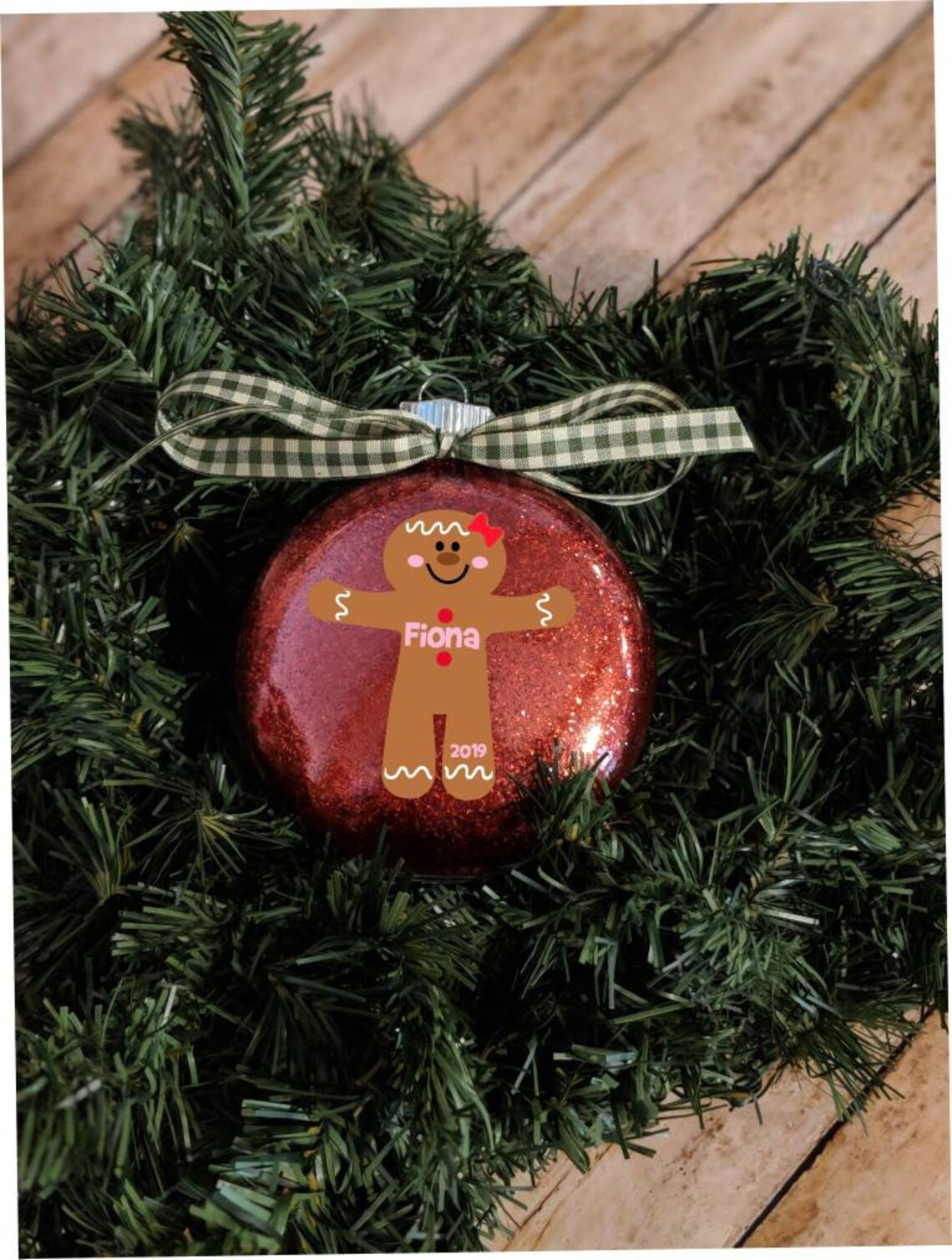Personalized Christmas Ornament for Kids Gingerbread Boy  Etsy