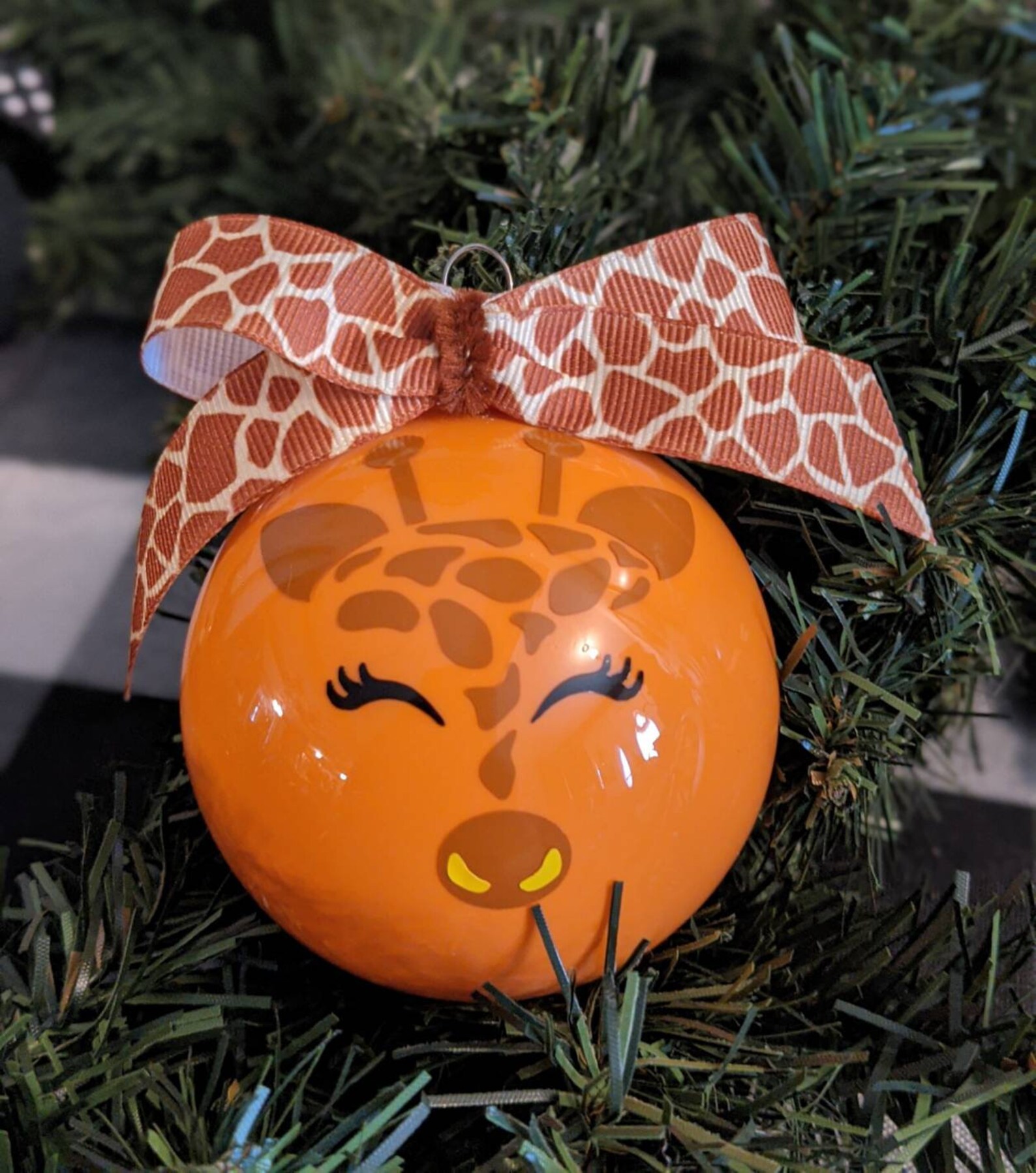 Zoo Animal Christmas Ornaments Giraffe ornaments Wolf Etsy