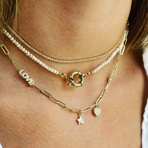 Chain necklace,love necklace