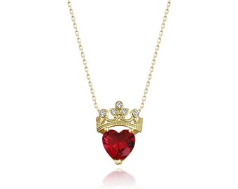 collier couronne de princesse tiare, pendentif couronne, charme de couronne en or, collier couronne princesse, cadeau princesse, collier royal charme, charme couronne
