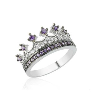 crown ring,silver crown ring,queen ring,king ring,crown ring set,tiara rings,princess rings,handmade,silver crown ring,queen ring,propasal image 6