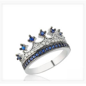 crown ring,silver crown ring,queen ring,king ring,crown ring set,tiara rings,princess rings,handmade,silver crown ring,queen ring,propasal