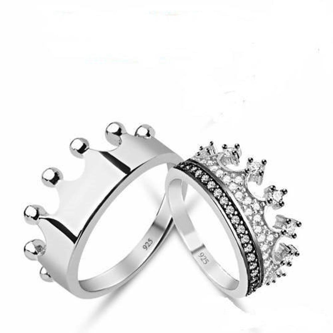 Silver Couple Rings Silver Ring For Couple – Zevrr