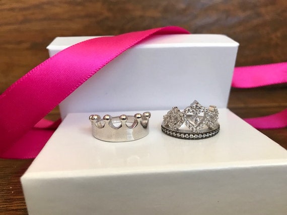 King and Queen Rings, King & Queen Rings, King Queen Wedding Rings, King  Queen Wedding Bands, King Ring, Queen Ring, Matching Ring Set, 2 Piece  Couple Set Silver Tungsten Rings, King &