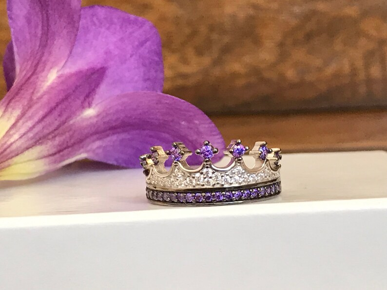 crown ring,silver crown ring,queen ring,king ring,crown ring set,tiara rings,princess rings,handmade,silver crown ring,queen ring,propasal image 2