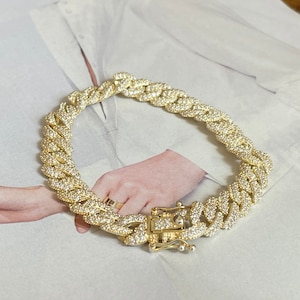Gold Miami Cuban Chain bracelet,cuban chain,silver cuban chain,cz cuban chain bracelet,gold layered bracelet, chain and link bracelet