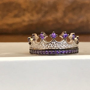 crown ring,silver crown ring,queen ring,king ring,crown ring set,tiara rings,princess rings,handmade,silver crown ring,queen ring,propasal image 1