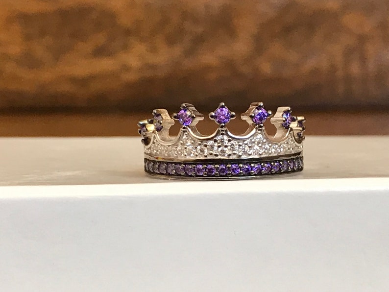 crown ring,silver crown ring,queen ring,king ring,crown ring set,tiara rings,princess rings,handmade,silver crown ring,queen ring,propasal image 1