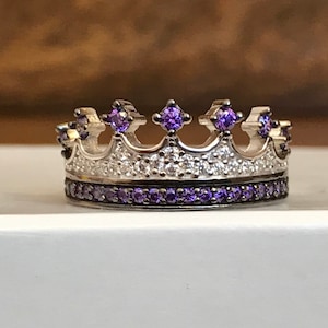 crown ring,silver crown ring,queen ring,king ring,crown ring set,tiara rings,princess rings,handmade,silver crown ring,queen ring,propasal image 3