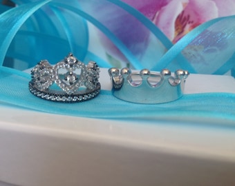 crown ring,silver crown ring,queen ring,king ring,crown ring set,tiara ring,princess tiara ring,princess ring,promise ring,danity