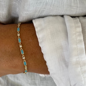 Turquoise tennis bracelet,turquoise bracelet,tennis bracelet,silver tennis bracelet,gold tennis bracelet,dainity bracelet,turquoise jewelry