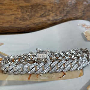 Gold Miami Cuban Chain bracelet,cuban chain,silver cuban chain,cz cuban chain bracelet,gold layered bracelet, chain and link bracelet