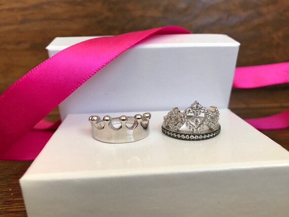 Buy Crown Ring,silver Crown Ring,queen Ring,king Ring,crown Ring Set,crown  Wedding Rings,crown Promise Rings,crown Engagement Rings,queen Crown Online  in India - Etsy