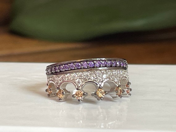 Crown Ring,silver Crown Ring,silver Queen Crown Ring,tiara Crown