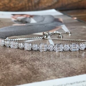 silver tennis bracelet,adjustable bracelet,tennis bracelets,gifts for moms,dainty silver bracelet,unique bracelet,gifts for her