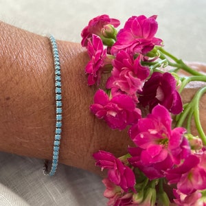 Turquoise tennis bracelet,turquoise bracelet,tennis bracelet,silver tennis bracelet,gold tennis bracelet,dainity bracelet,turquoise jewelry