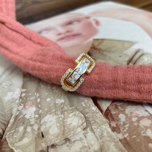Baguette cut  ring,gold cubic zirconia stack ring,cz eternity band,silver rings,baguette band ring,statement ring,