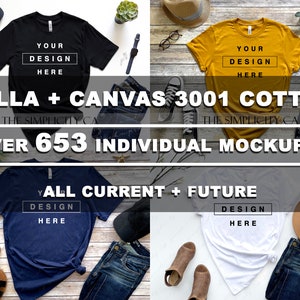 Mockup Bundle Whole Shop Mega Bundle All Current and Future Mockups T-Shirt Hoodie Tank top Flat Lay High Resolution 4:3 Ratio 300dpi image 2