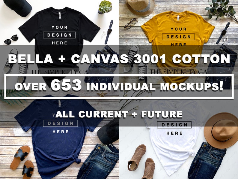 Mockup Bundle Whole Shop Mega Bundle All Current and Future Mockups T-Shirt Hoodie Tank top Flat Lay High Resolution 4:3 Ratio 300dpi image 2