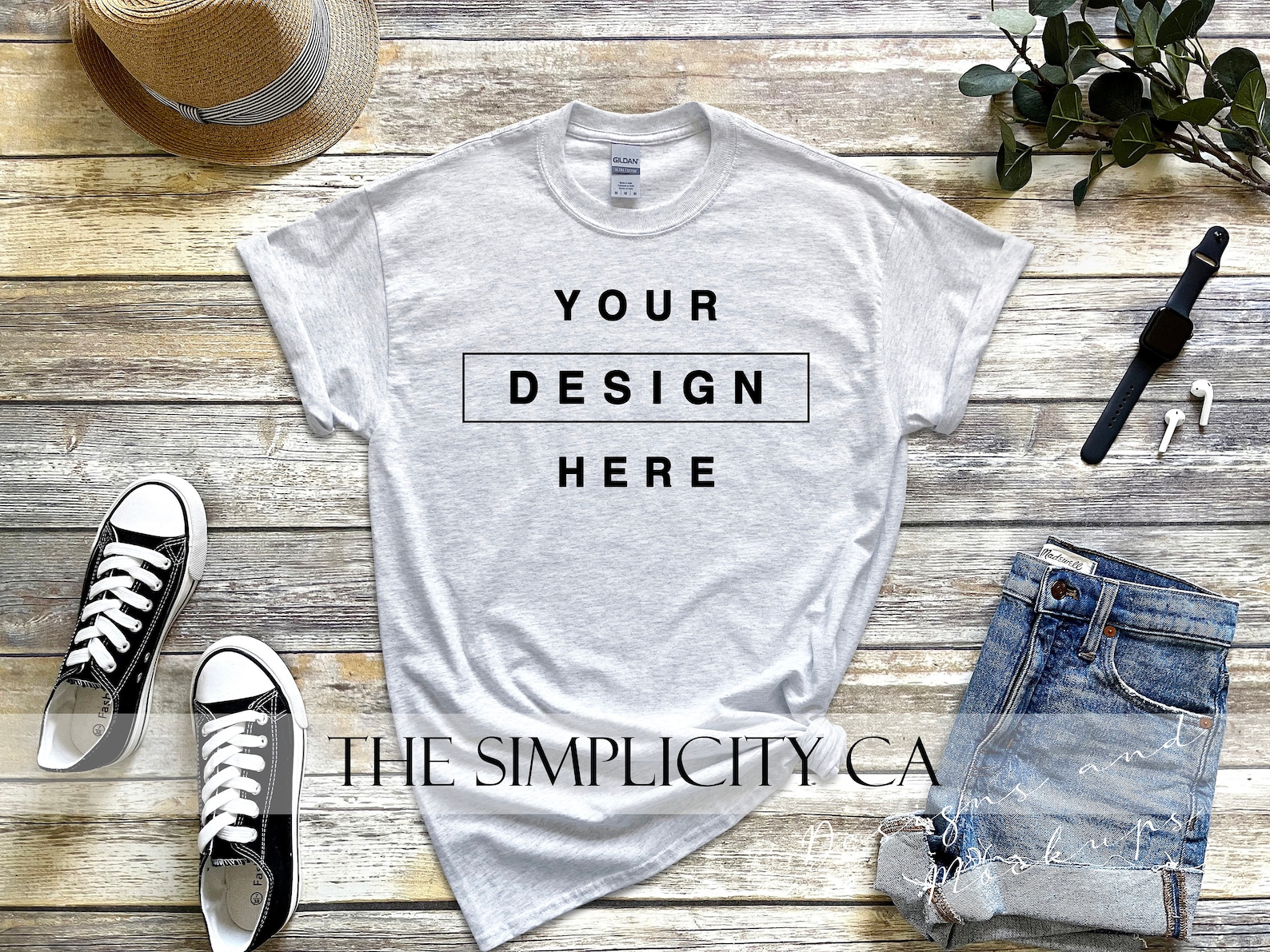 Download Gildan 2000 Ultra Baumwolle Asche T-Shirt Mockup gerollt ...