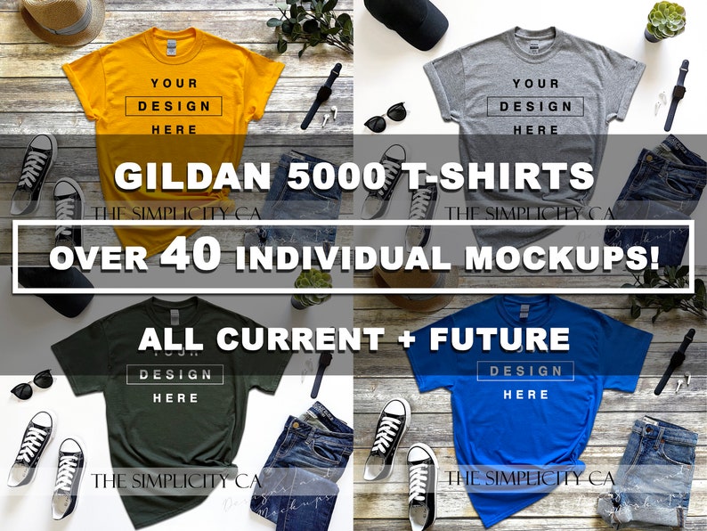 Mockup Bundle Whole Shop Mega Bundle All Current and Future Mockups T-Shirt Hoodie Tank top Flat Lay High Resolution 4:3 Ratio 300dpi image 8