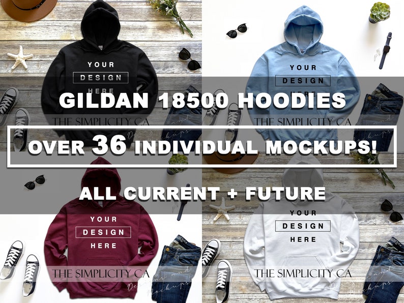 Mockup Bundle Whole Shop Mega Bundle All Current and Future Mockups T-Shirt Hoodie Tank top Flat Lay High Resolution 4:3 Ratio 300dpi image 4