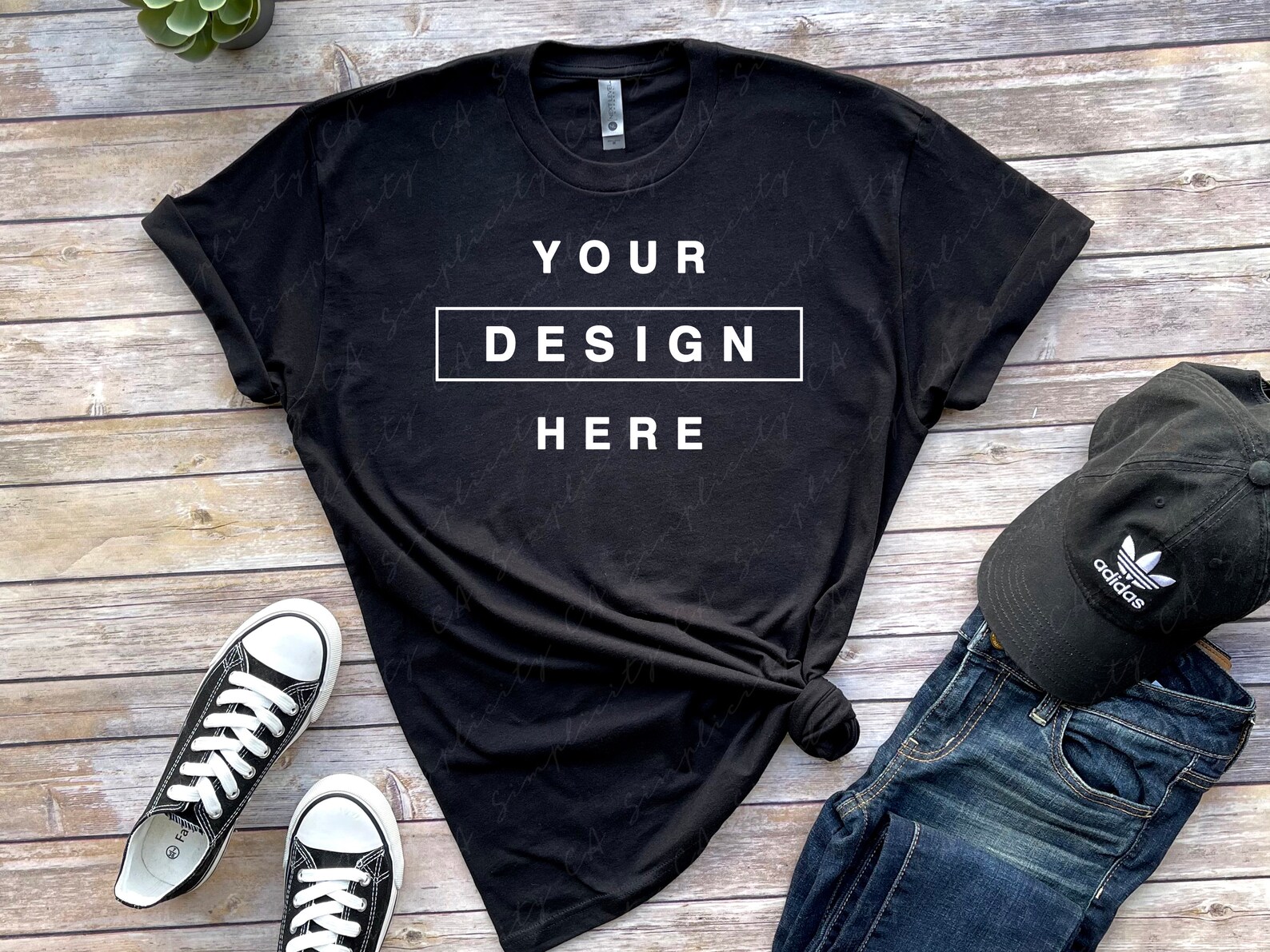 Download Next Level 3600 Black T-Shirt Mockup Rolled Sleeves Flat ...