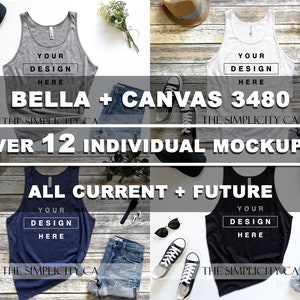 Mockup Bundle Whole Shop Mega Bundle All Current and Future Mockups T-Shirt Hoodie Tank top Flat Lay High Resolution 4:3 Ratio 300dpi image 6