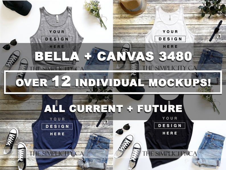 Mockup Bundle Whole Shop Mega Bundle All Current and Future Mockups T-Shirt Hoodie Tank top Flat Lay High Resolution 4:3 Ratio 300dpi image 6