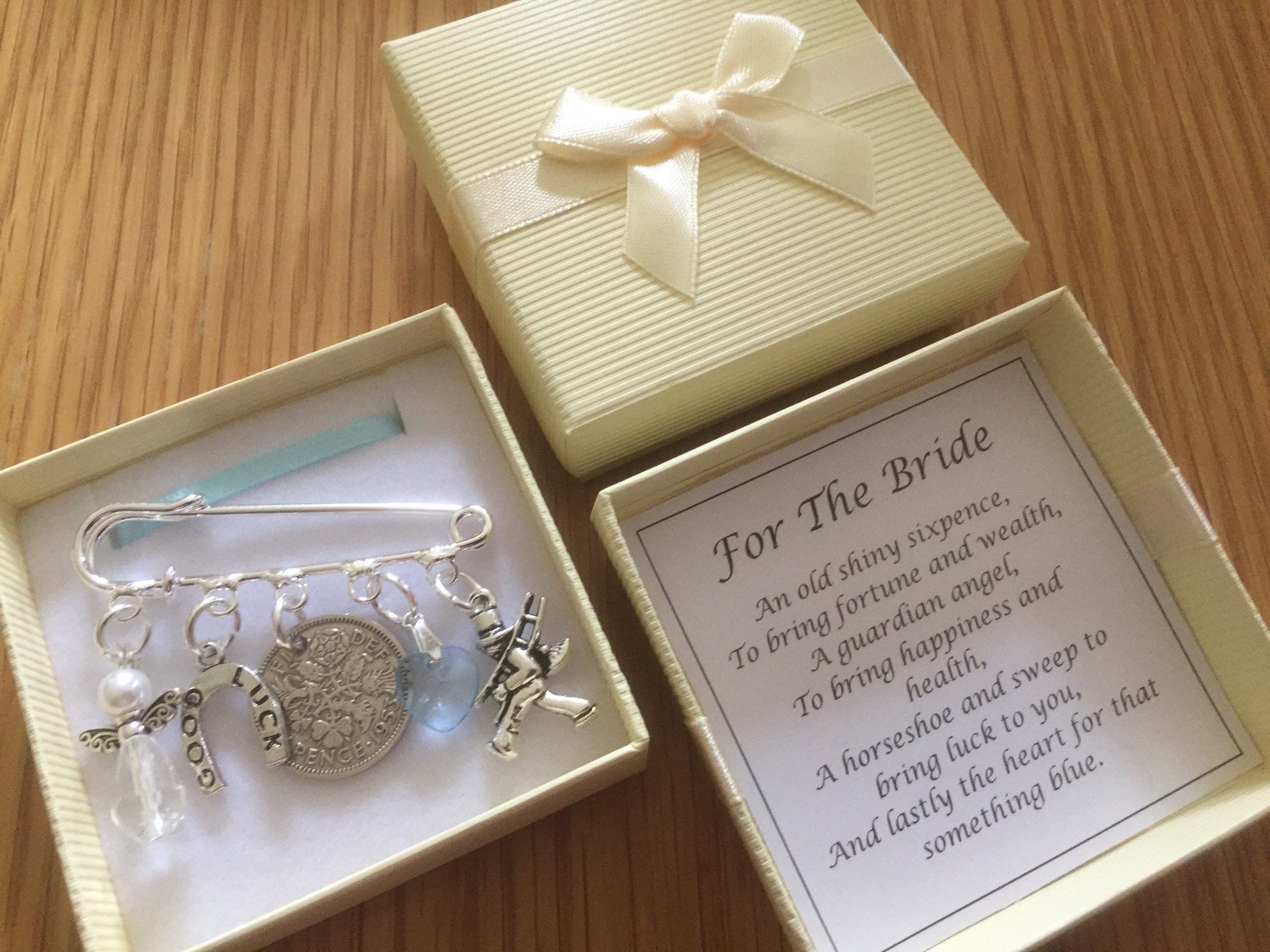 LUCKY SIXPENCE wedding BRIDE kilt pin horseshoe chimney Etsy