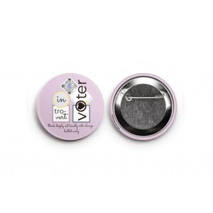 Introvert Voter Buttons - Voter Gift - Voting Gift - Rock the Vote - Vote - Election Gift - Election 2020 - Election - Woke Gift - Voter