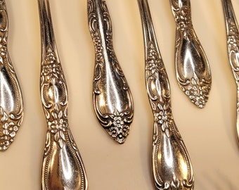 vtg stainless silverware individual pieces, Oneida Huntington pattern