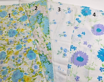 vtg standard floral pillowcase, 4 choices