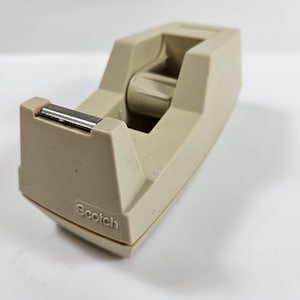 vtg Scotch tape dispenser // weighted, desktop tape holder