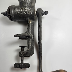 vtg meat grinder, Universal No.1 // made in USA